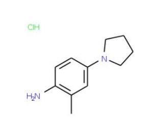 2-methyl-4-pyrrolidin-1-ylaniline hydrochloride (CAS 143525-69-3) - chemical structure image