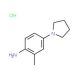 2-methyl-4-pyrrolidin-1-ylaniline hydrochloride (CAS 143525-69-3) - chemical structure image