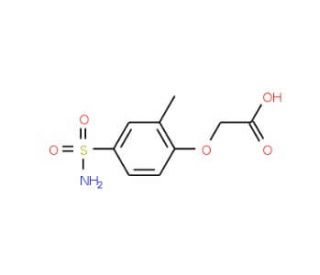 (2-Methyl-4-sulfamoyl-phenoxy)-acetic acid - chemical structure image