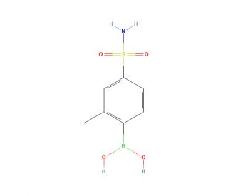2-Methyl-4-sulphamoylbenzeneboronic acid (CAS 1402238-36-1) - chemical structure image