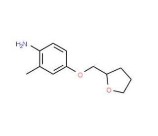 2-Methyl-4-(tetrahydro-2-furanylmethoxy)aniline - chemical structure image