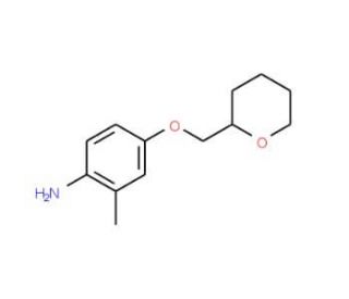2-Methyl-4-(tetrahydro-2H-pyran-2-ylmethoxy)-phenylamine - chemical structure image