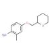 2-Methyl-4-(tetrahydro-2H-pyran-2-ylmethoxy)-phenylamine - chemical structure image