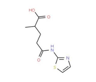 2-Methyl-4-(thiazol-2-ylcarbamoyl)-butyric acid - chemical structure image