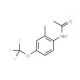 2-Methyl-4-(trifluoromethoxy)acetanilide (CAS 886762-79-4) - chemical structure image