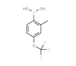 2-Methyl-4-(trifluoromethoxy)benzeneboronic acid (CAS 850033-39-5) - chemical structure image