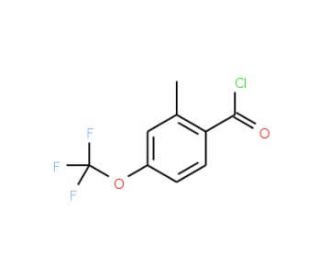 2-Methyl-4-(trifluoromethoxy)benzoyl chloride (CAS 261951-93-3) - chemical structure image