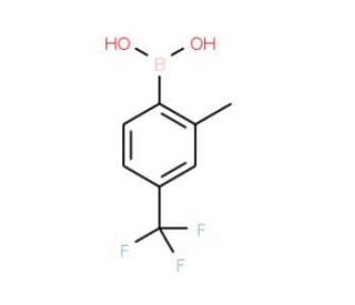 2-Methyl-4-(trifluoromethyl)phenylboronic acid (CAS 957034-45-6) - chemical structure image