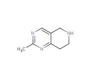 2-methyl-5,6,7,8-tetrahydropyrido[4,3-d]pyrimidine (CAS 676994-65-3) - chemical structure image