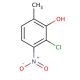 2-Methyl-5-nitro-6-chlorophenol (CAS 39183-20-5) - chemical structure image