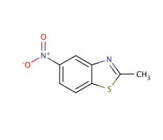 2-Methyl-5-nitrobenzothiazole (CAS 2941-66-4) - chemical structure image