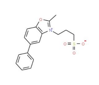 2-Methyl-5-phenyl-3-(3-sulfopropyl)benzoxazolium hydroxide inner salt (CAS 66142-15-2) - chemical structure image