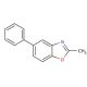 2-Methyl-5-phenylbenzoxazole (CAS 61931-68-8) - chemical structure image