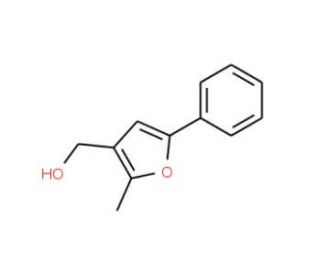 (2-Methyl-5-phenylfur-3-yl)methanol (CAS 111787-91-8) - chemical structure image
