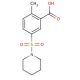 2-methyl-5-(piperidin-1-ylsulfonyl)benzoic acid - chemical structure image