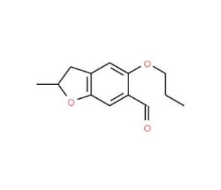 2-methyl-5-propoxy-2,3-dihydro-1-benzofuran-6-carbaldehyde - chemical structure image