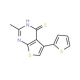 2-methyl-5-thien-2-ylthieno[2,3-d]pyrimidine-4-thiol - chemical structure image
