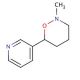 2-Methyl-6-(3-pyridyl)tetrahydro-1,2-oxazine - chemical structure image