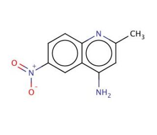2-methyl-6-nitro-4-Quinolinamine - chemical structure image
