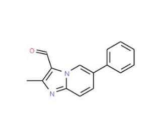 2-Methyl-6-phenyl-imidazo[1,2-a]pyridine-3-carbaldehyde - chemical structure image