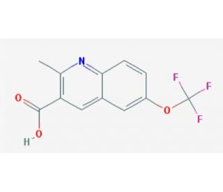 2-methyl-6-(trifluoromethoxy)quinoline-3-carboxylic acid - chemical structure image