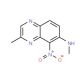 2-Methyl-7-methylamino-8-nitro-quinoxaline (CAS 78411-55-9) - chemical structure image