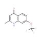 2-Methyl-7-trifluoromethoxyquinolin-4-ol (CAS 53985-76-5) - chemical structure image