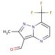 2-methyl-7-(trifluoromethyl)pyrazolo[1,5-a]pyrimidine-3-carbaldehyde - chemical structure image