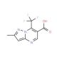 2-methyl-7-(trifluoromethyl)pyrazolo[1,5-a]pyrimidine-6-carboxylic acid (CAS 691868-52-7) - chemical structure image