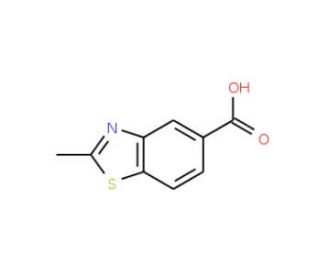 2-Methyl-benzothiazole-5-carboxylic acid (CAS 24851-69-2) - chemical structure image