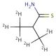 2-Methyl-d3-propane-3,3,3-d3-thioamide (CAS 1020719-63-4) - chemical structure image