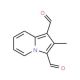 2-Methyl-indolizine-1,3-dicarbaldehyde (CAS 357317-99-8) - chemical structure image