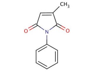 2-Methyl-N-phenylmaleimide (CAS 3120-04-5) - chemical structure image