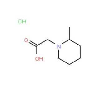 (2-Methyl-piperidin-1-yl)-acetic acid hydrochloride - chemical structure image