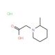 (2-Methyl-piperidin-1-yl)-acetic acid hydrochloride - chemical structure image