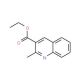 2-Methyl-quinoline-3-carboxylic acid ethyl ester (CAS 15785-08-7) - chemical structure image