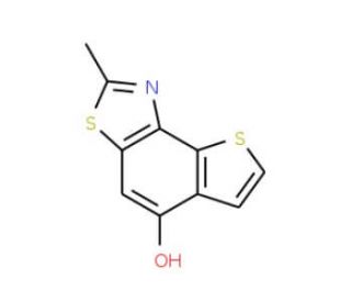 2-Methyl-thieno[2&prime;,3&prime;:3,4]benzo[2,1-d]thiazol-5-ol - chemical structure image