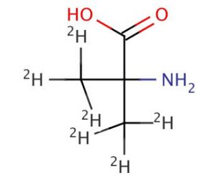 2-Methylalanine-d6 Hydrochloride (CAS 50348-93-1) - chemical structure image