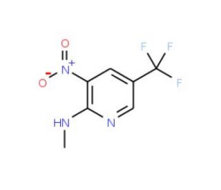2-(Methylamino)-3-nitro-5-(trifluoromethyl)pyridine (CAS 175277-21-1) - chemical structure image