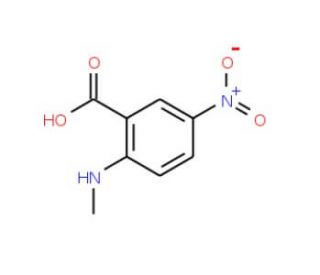 2-(methylamino)-5-nitrobenzoic acid (CAS 3484-33-1) - chemical structure image