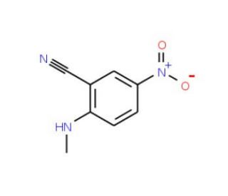 2-(methylamino)-5-nitrobenzonitrile - chemical structure image