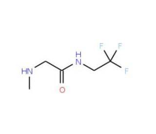 2-(methylamino)-N-(2,2,2-trifluoroethyl)acetamide - chemical structure image