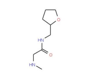 2-(Methylamino)-N-(tetrahydrofuran-2-ylmethyl)-acetamide - chemical structure image