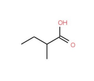 2-Methylbutyric acid (CAS 116-53-0) - chemical structure image