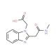 (2-Methylcarbamoylmethyl-benzoimidazol-1-yl)-acetic acid (CAS 436087-05-7) - chemical structure image