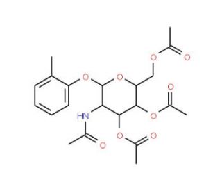 2-Methylphenyl 2-acetamido-3,4,6-tri-O-acetyl-2-deoxy-b-D-glucopyranoside (CAS 263746-44-7) - chemical structure image