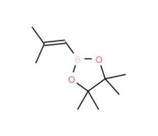 2-Methylprop-1-enylboronic acid pinacol ester (CAS 126689-00-7) - chemical structure image