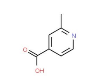 2-Methylpyridine-4-carboxylic acid (CAS 4021-11-8) - chemical structure image
