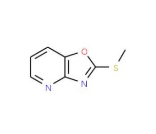 2-(Methylsulfanyl)[1,3]oxazolo[4,5-b]pyridine (CAS 169205-95-2) - chemical structure image