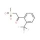 2-Methylsulfonyl-1-(2-trifluoromethylphenyl)-ethanone (CAS 387350-34-7) - chemical structure image